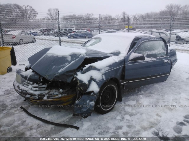 1FABP6036HH221896 - 1987 FORD THUNDERBIRD  BLUE photo 2