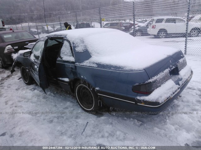 1FABP6036HH221896 - 1987 FORD THUNDERBIRD  BLUE photo 3