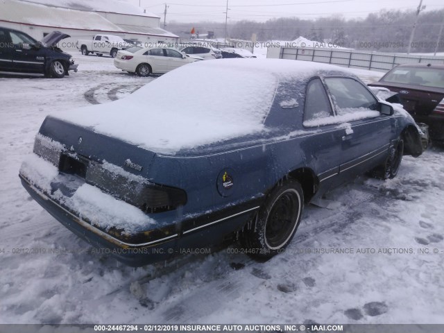 1FABP6036HH221896 - 1987 FORD THUNDERBIRD  BLUE photo 4