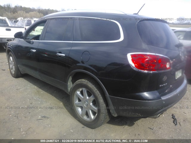 5GAER23768J251435 - 2008 BUICK ENCLAVE CXL BLACK photo 3