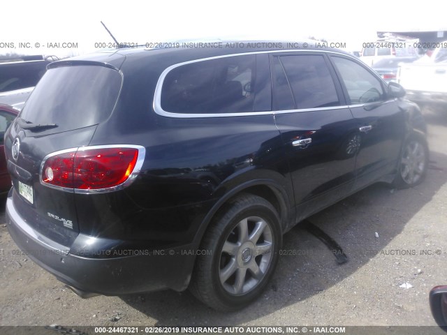 5GAER23768J251435 - 2008 BUICK ENCLAVE CXL BLACK photo 4