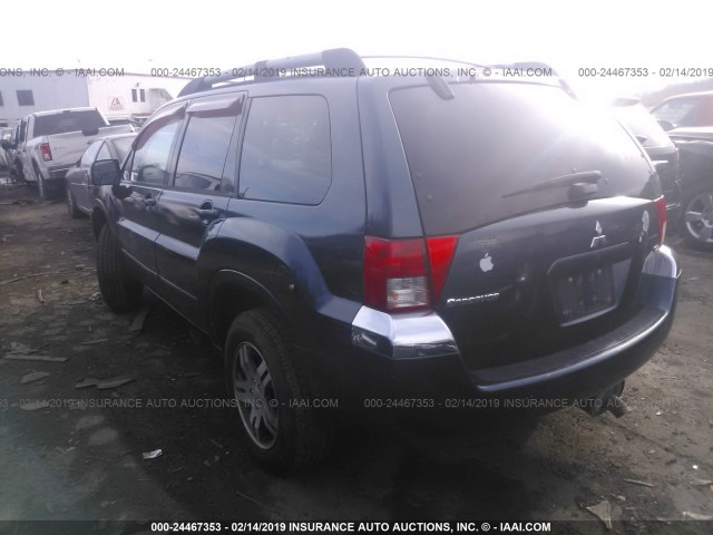 4A4MM31S64E033027 - 2004 MITSUBISHI ENDEAVOR XLS Dark Blue photo 3