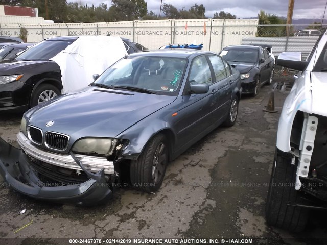 WBAEV33472KL69711 - 2002 BMW 325 I BLUE photo 2