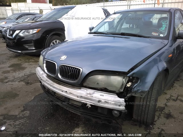 WBAEV33472KL69711 - 2002 BMW 325 I BLUE photo 6