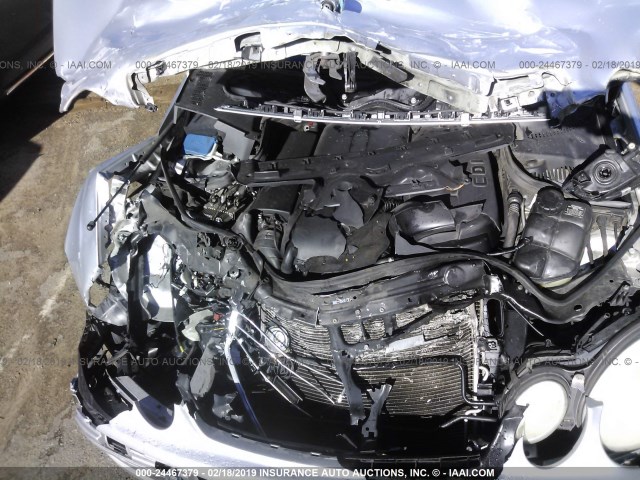 WDBUF26J86A849306 - 2006 MERCEDES-BENZ E 320 CDI SILVER photo 10