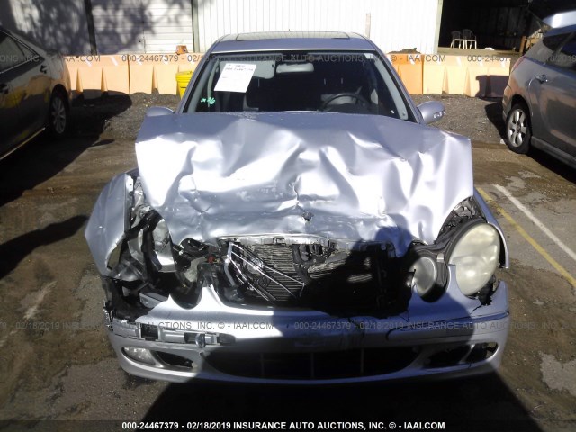 WDBUF26J86A849306 - 2006 MERCEDES-BENZ E 320 CDI SILVER photo 6