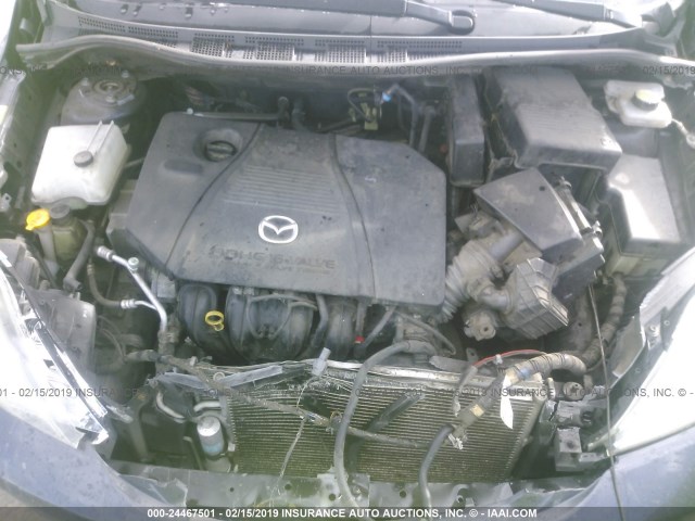 JM1CR29L460130884 - 2006 MAZDA 5 GRAY photo 10