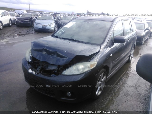 JM1CR29L460130884 - 2006 MAZDA 5 GRAY photo 2