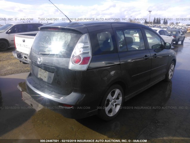 JM1CR29L460130884 - 2006 MAZDA 5 GRAY photo 4