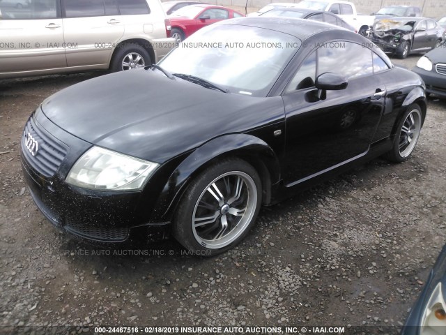 TRUWC28N621017773 - 2002 AUDI TT QUATTRO BLACK photo 2