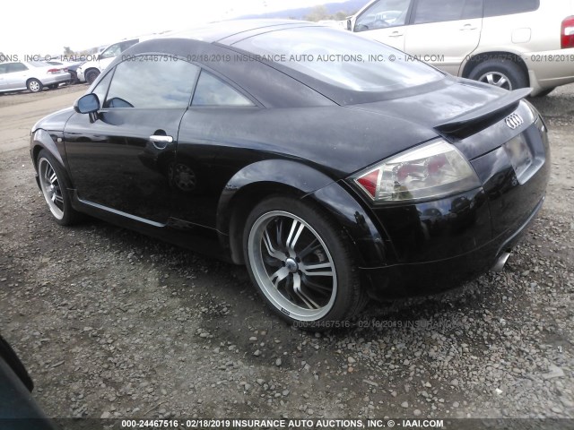 TRUWC28N621017773 - 2002 AUDI TT QUATTRO BLACK photo 3