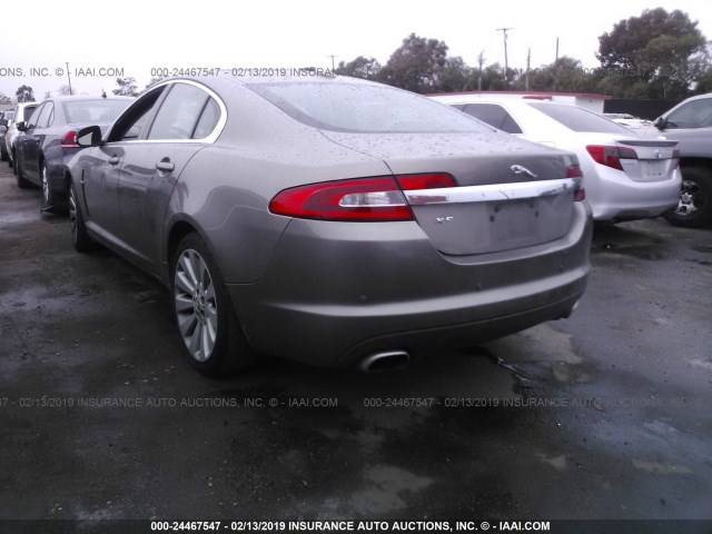 SAJWA05B29HR07060 - 2009 JAGUAR XF LUXURY BROWN photo 3