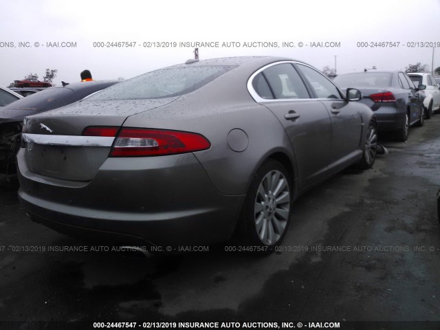 SAJWA05B29HR07060 - 2009 JAGUAR XF LUXURY BROWN photo 4