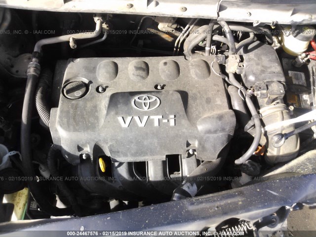 JTLKT324050212507 - 2005 TOYOTA SCION XB BLACK photo 10