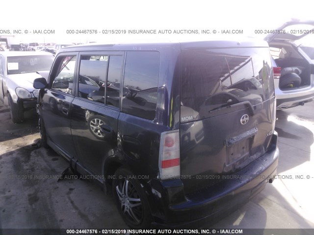 JTLKT324050212507 - 2005 TOYOTA SCION XB BLACK photo 3