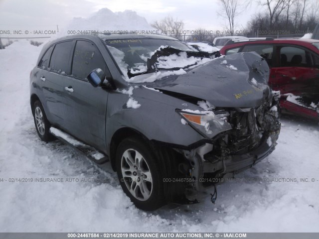 2HNYD283X8H524999 - 2008 ACURA MDX TECHNOLOGY GRAY photo 1