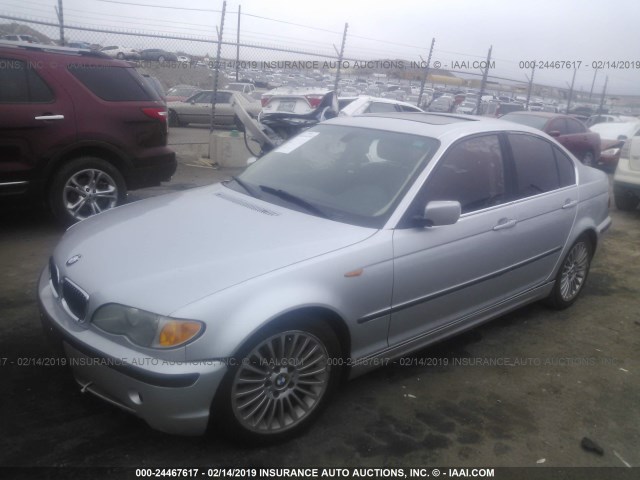 WBAEV53482KM18006 - 2002 BMW 330 I SILVER photo 2