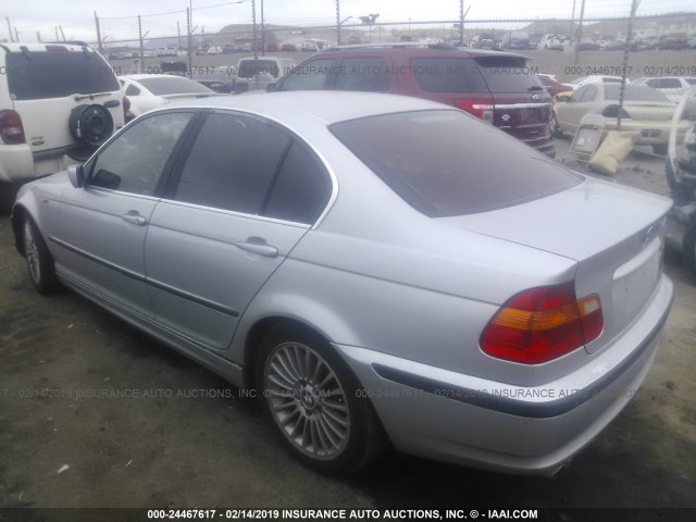 WBAEV53482KM18006 - 2002 BMW 330 I SILVER photo 3