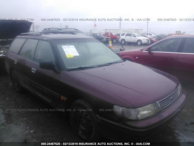 4S3BJ6338P6955022 - 1993 SUBARU LEGACY L MAROON photo 1