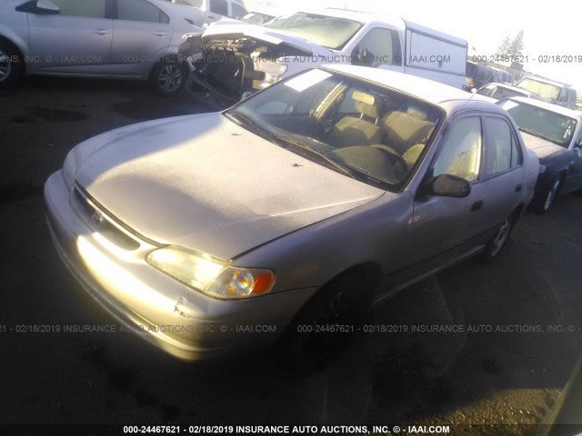 1NXBR12E7WZ037783 - 1998 TOYOTA COROLLA VE/CE/LE Champagne photo 2