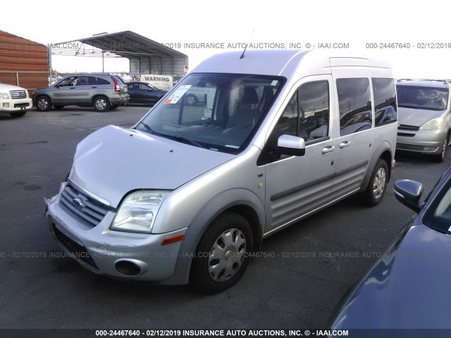 NM0KS9CN1DT153230 - 2013 FORD TRANSIT CONNECT XLT PREMIUM SILVER photo 2