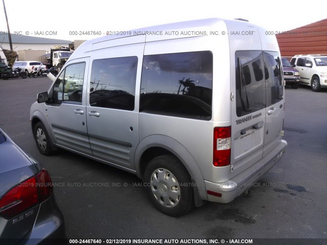 NM0KS9CN1DT153230 - 2013 FORD TRANSIT CONNECT XLT PREMIUM SILVER photo 3