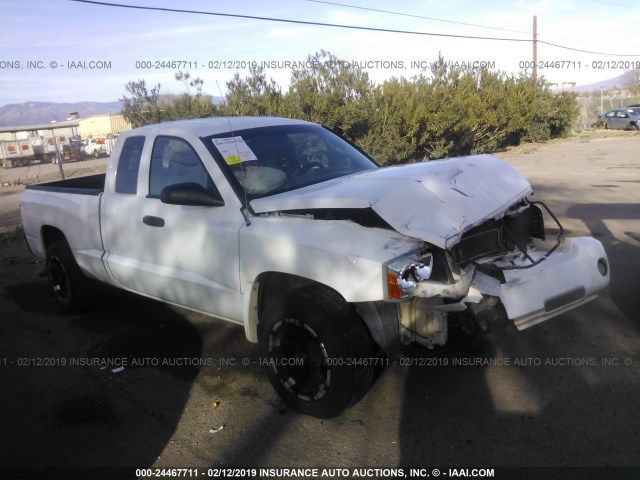 1D7HE42K47S271738 - 2007 DODGE DAKOTA SLT WHITE photo 1