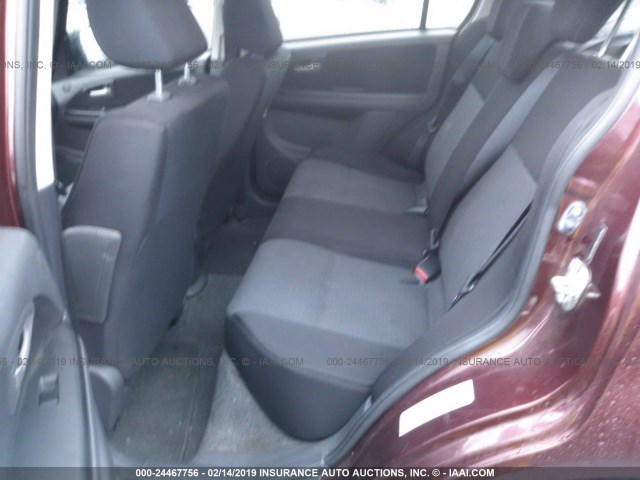 JS2YC415285103730 - 2008 SUZUKI SX4 CONVENIENCE/TOURING MAROON photo 8