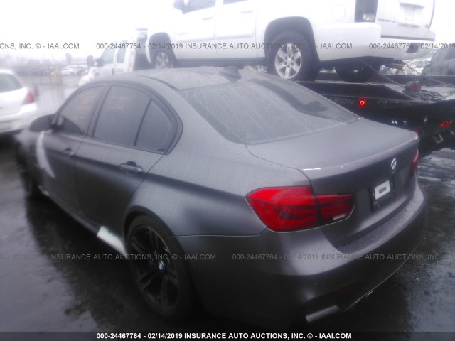 WBS8M9C56J5J79502 - 2018 BMW M3 GRAY photo 3