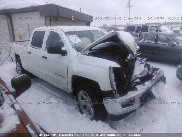 1GCUKREC5EF196217 - 2014 CHEVROLET SILVERADO K1500 LT WHITE photo 1