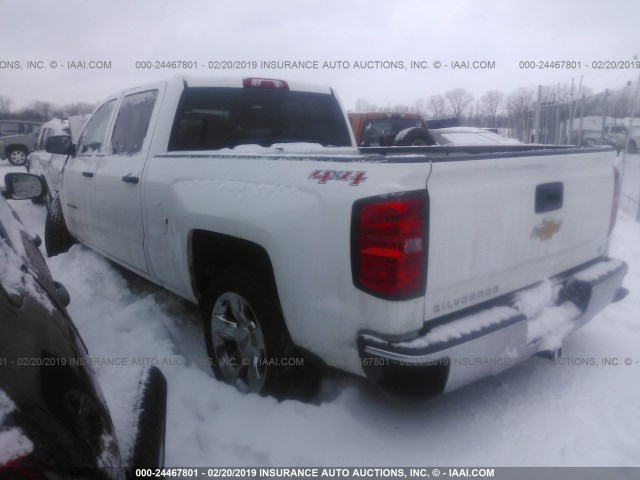 1GCUKREC5EF196217 - 2014 CHEVROLET SILVERADO K1500 LT WHITE photo 3