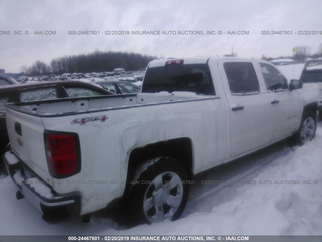 1GCUKREC5EF196217 - 2014 CHEVROLET SILVERADO K1500 LT WHITE photo 4