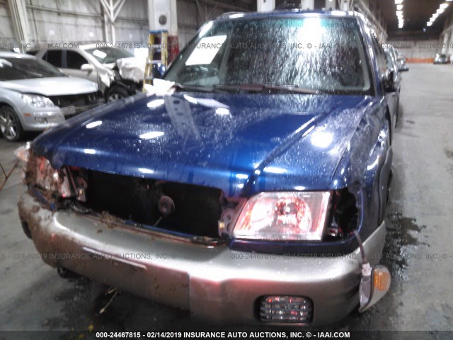 JF1SF65582H718128 - 2002 SUBARU FORESTER S BLUE photo 6