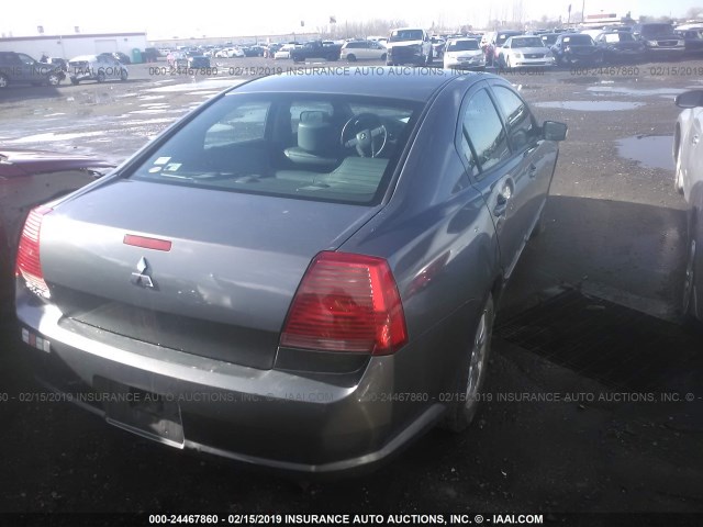 4A3AB56F76E045694 - 2006 MITSUBISHI GALANT ES PREMIUM/LS PREMIUM GRAY photo 4