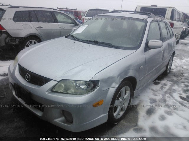 JM1BJ246031217241 - 2003 MAZDA PROTEGE PR5 SILVER photo 2