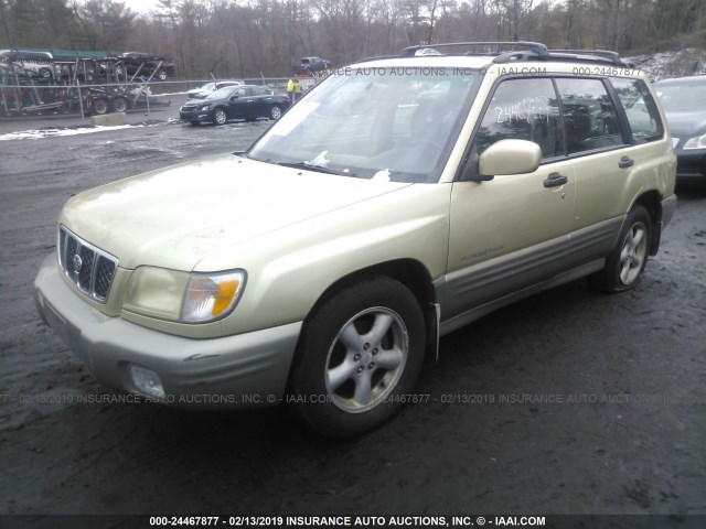JF1SF65501H748626 - 2001 SUBARU FORESTER S GOLD photo 2