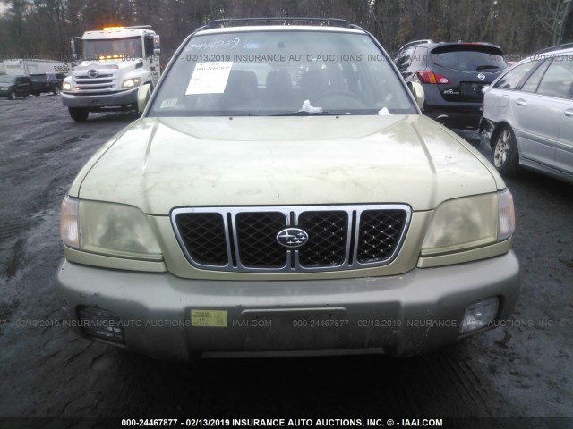 JF1SF65501H748626 - 2001 SUBARU FORESTER S GOLD photo 6