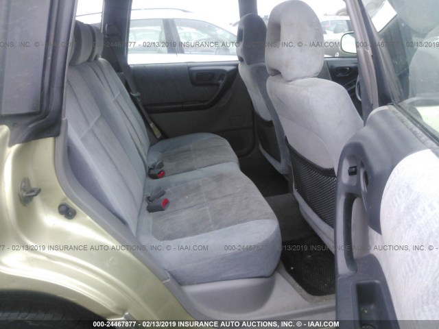 JF1SF65501H748626 - 2001 SUBARU FORESTER S GOLD photo 8