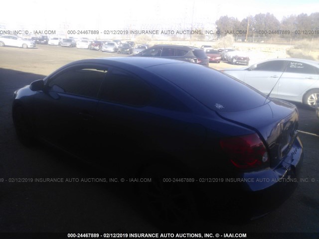 JTKDE177550012799 - 2005 TOYOTA SCION TC მუქი ლურჯი ფოტო 3