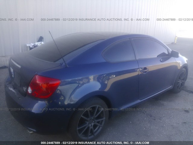 JTKDE177550012799 - 2005 TOYOTA SCION TC მუქი ლურჯი ფოტო 4