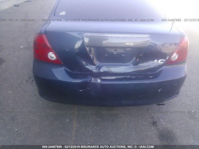 JTKDE177550012799 - 2005 TOYOTA SCION TC მუქი ლურჯი ფოტო 6