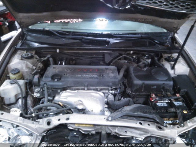 4T1BE32K23U117856 - 2003 TOYOTA CAMRY LE/XLE/SE GOLD photo 10