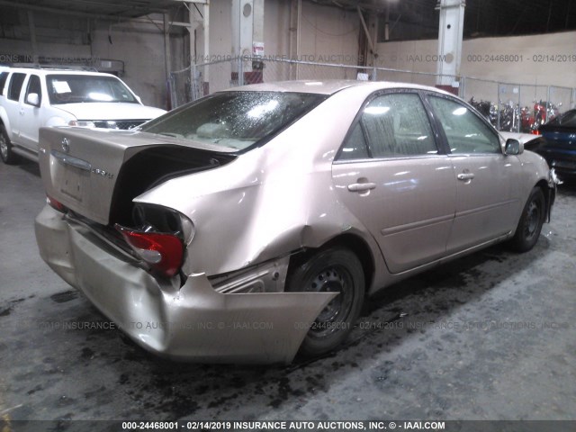 4T1BE32K23U117856 - 2003 TOYOTA CAMRY LE/XLE/SE GOLD photo 4