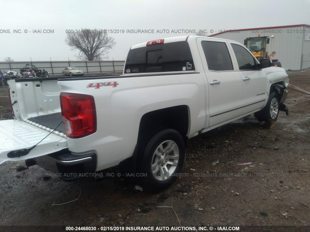 3GCUKSEC2HG201481 - 2017 CHEVROLET SILVERADO K1500 LTZ WHITE photo 4