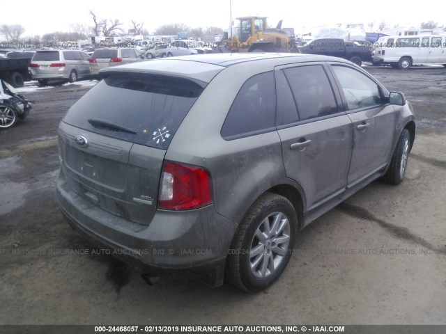 2FMDK3J97CBA82527 - 2012 FORD EDGE SEL CREAM photo 4