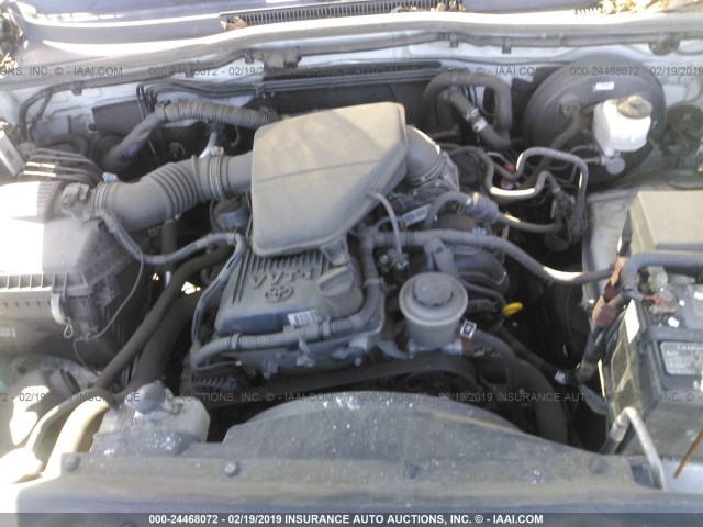 5TFTX4CN6DX027398 - 2013 TOYOTA TACOMA ACCESS CAB თეთრი ფოტო 10