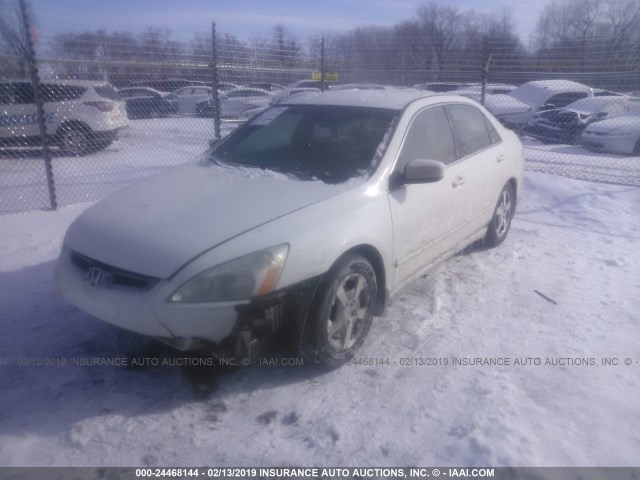 JHMCN36415C013063 - 2005 HONDA ACCORD HYBRID WHITE photo 2