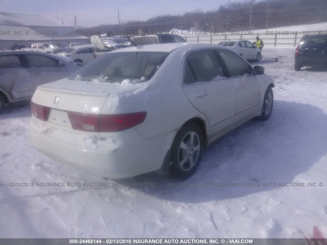 JHMCN36415C013063 - 2005 HONDA ACCORD HYBRID WHITE photo 4