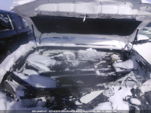 JTEBU5JR4J5506938 - 2018 TOYOTA 4RUNNER SR5 PREM/LTDL/TRAIL/TRD WHITE photo 10