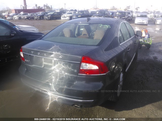 YV140MAM4F1188268 - 2015 VOLVO S80 PLATINUM BLACK photo 4